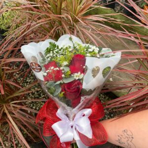 Buquê 3 rosas